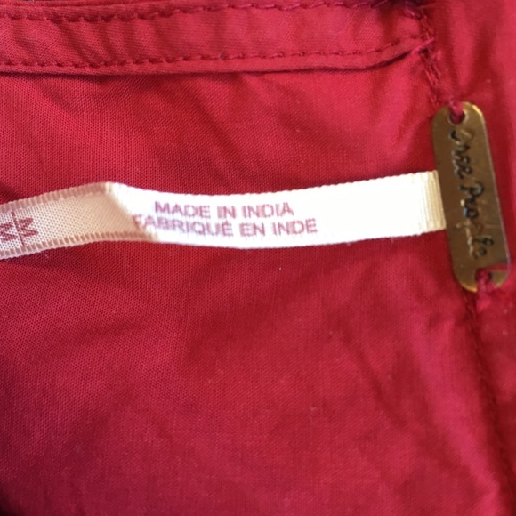 Free People Embroidered bat wing blouse - Picture 6 of 7